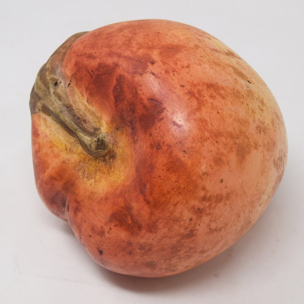 Oversized Peach Statue Fruit Decor Nature Large MCM Cottagecore Farmhouse Granny